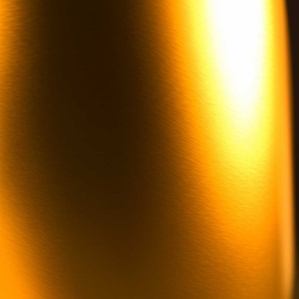 Close-up abstract shot illustrating light interacting with a subtly textured, glossy metal surface, showing off color depth and sheen.