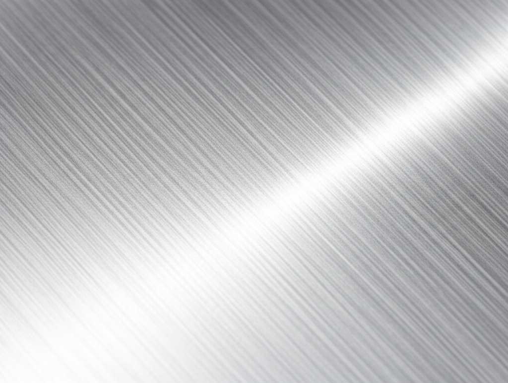 A close-up shot of light grazing across the surface of a generic, abstract metal art piece, highlighting its texture and glossy sheen.