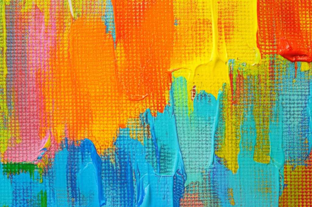 Close-up detail of an Impressionist painting showcasing characteristic brushstrokes and color blending.