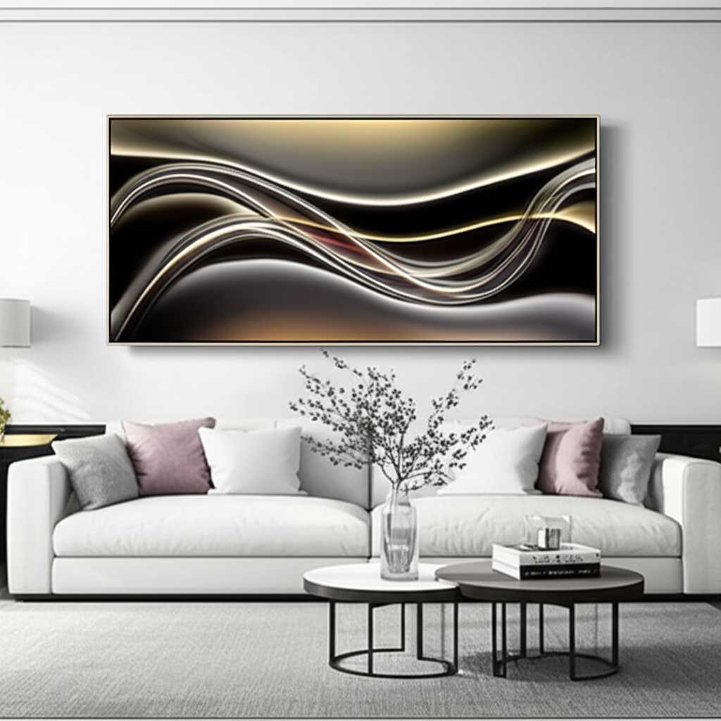 Abstract metal wall art with dynamic light play, suggesting historical inspiration meeting modern technique
