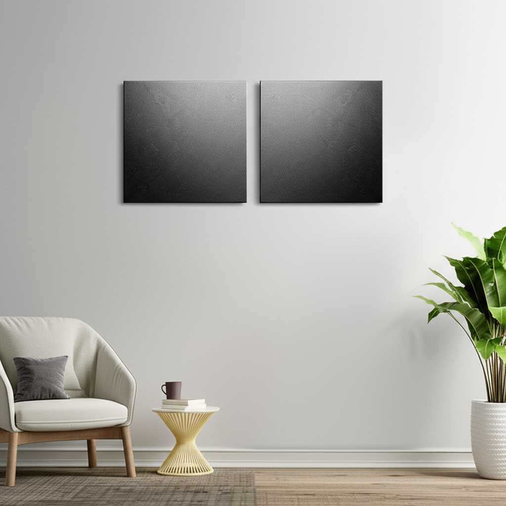 Visually engaging infographic (no text in image) showing optimal wall arrangements and lighting for metal prints