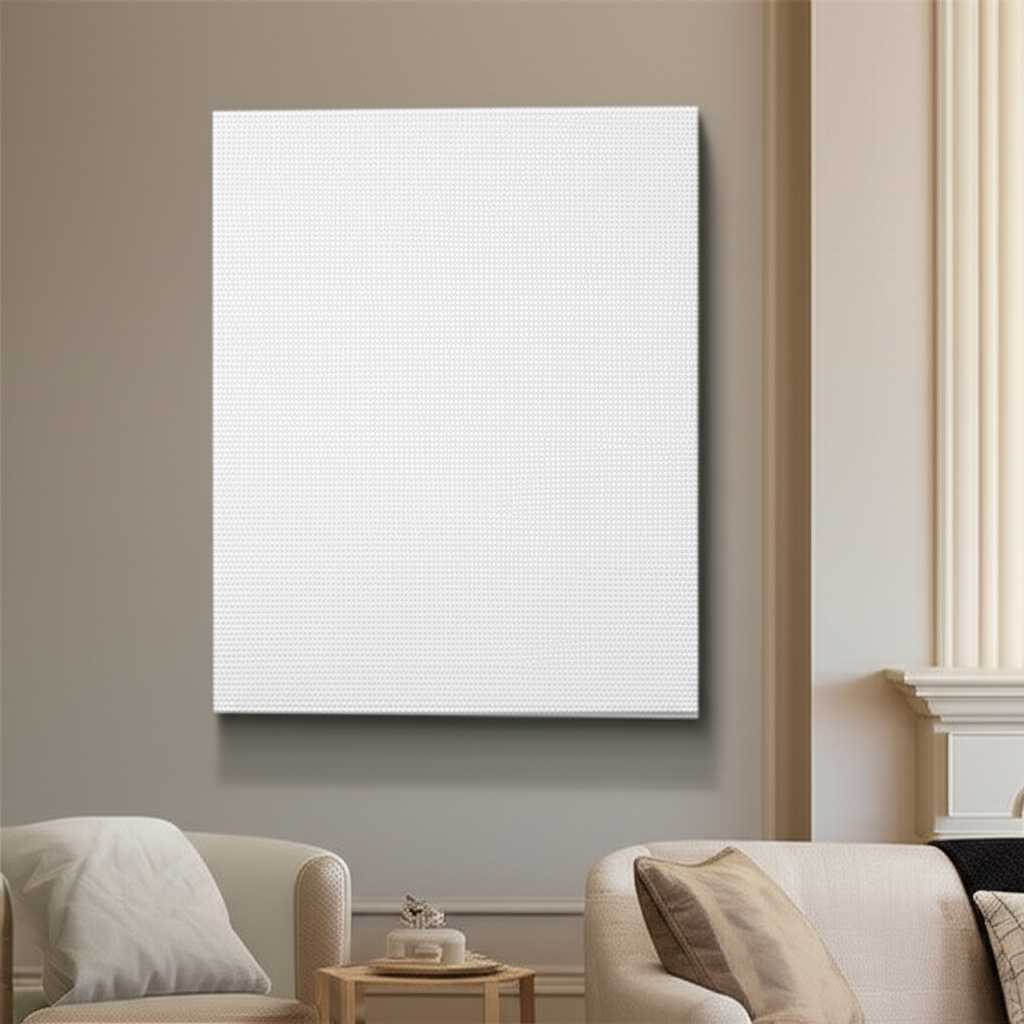 Classic canvas print in an elegant traditional room setting