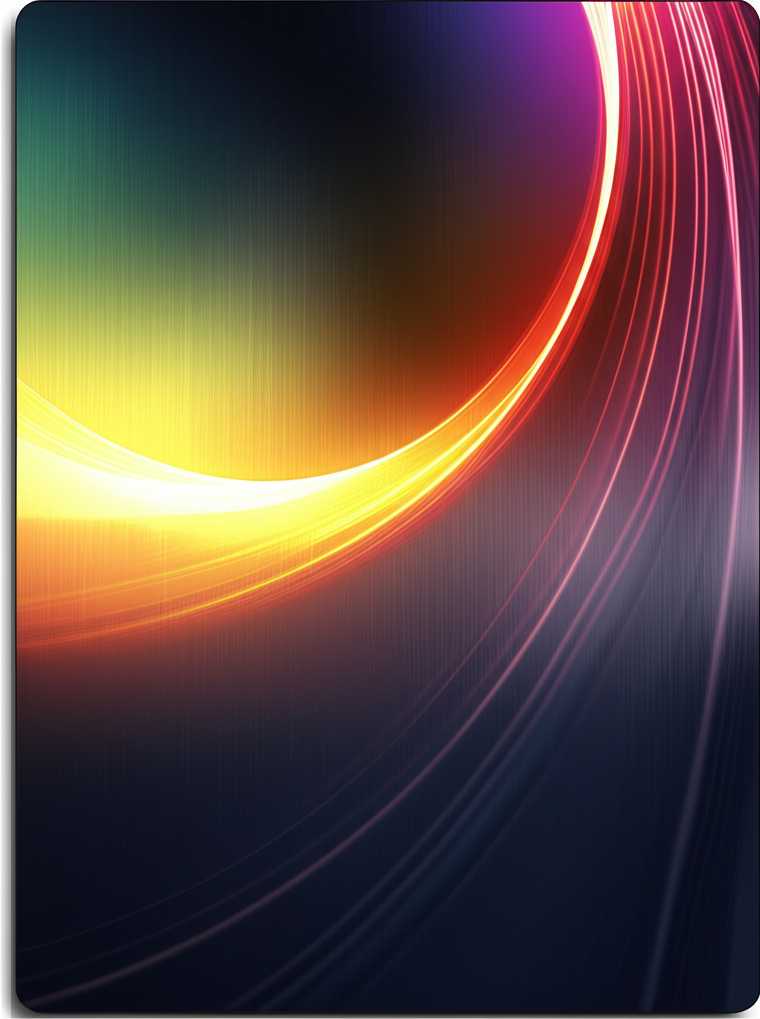 Vibrant abstract metal art