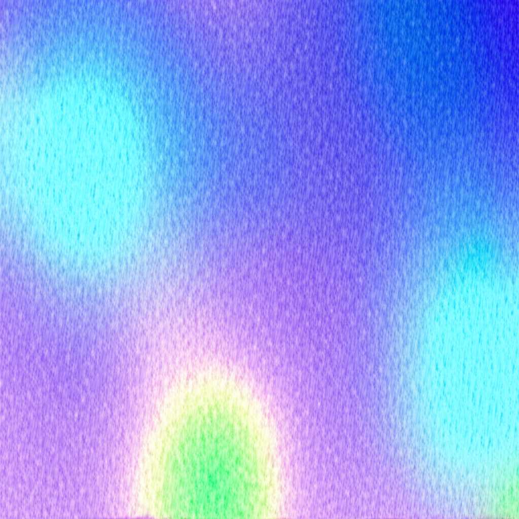 Abstract close-up texture reminiscent of Impressionist impasto brushstrokes, with a vibrant yet harmonious color palette of blues, lavenders, soft yellows, and greens. Subtle glint suggesting a metallic undertone to the 'paint'.
