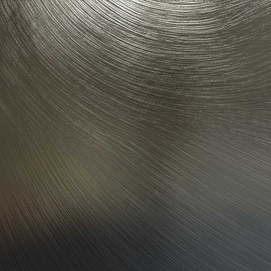 Conceptual close-up view of an Impressionist-style artwork on metal, where subtle UV-printed textures catch the light, and a high-gloss finish creates reflections, enhancing the color vibrancy.