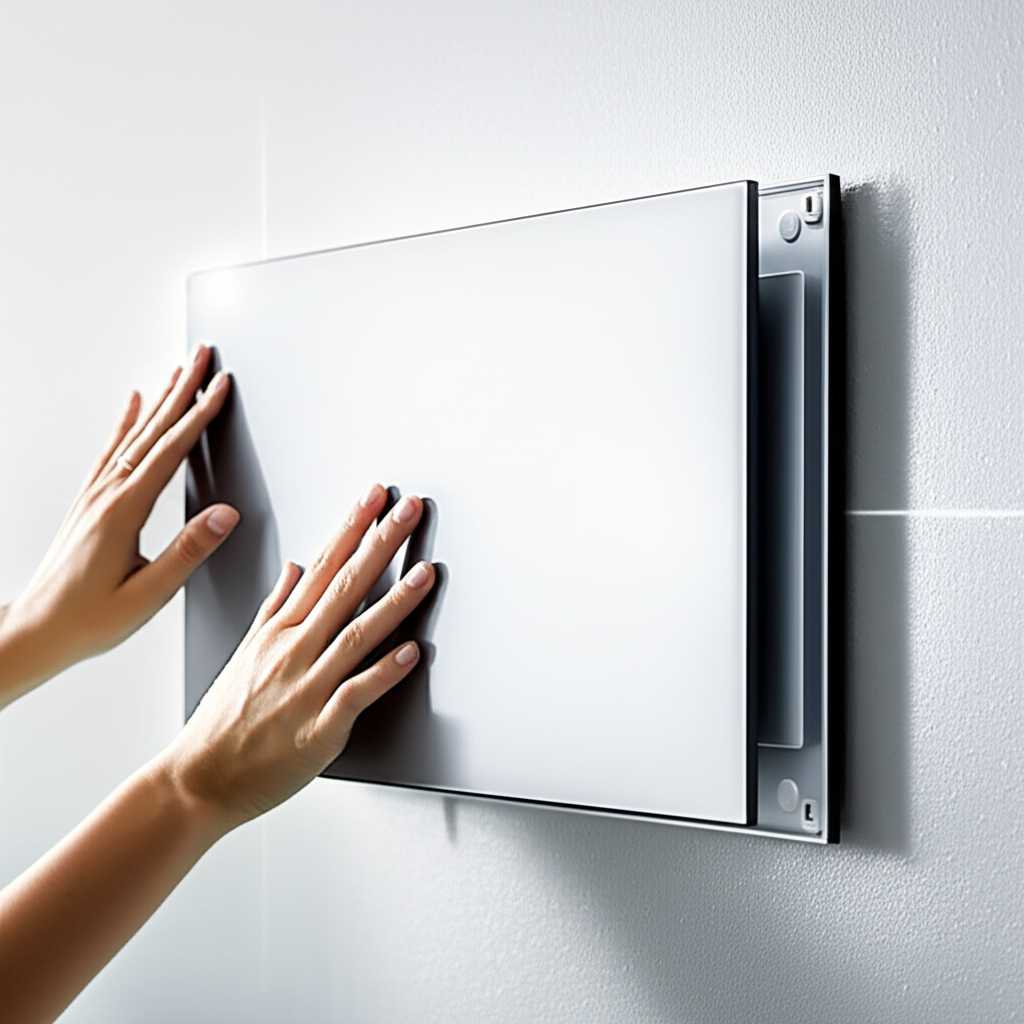 Abstract visual of easy wall mounting