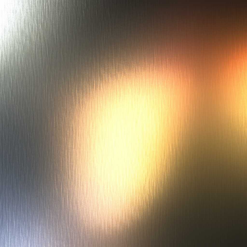 Impressionistic art style depicted with enhanced luminosity and depth on metal