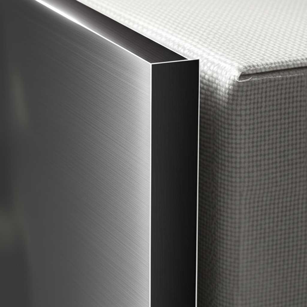 An abstract, side-by-side comparison of a glossy, textured metal print and a traditional canvas print.