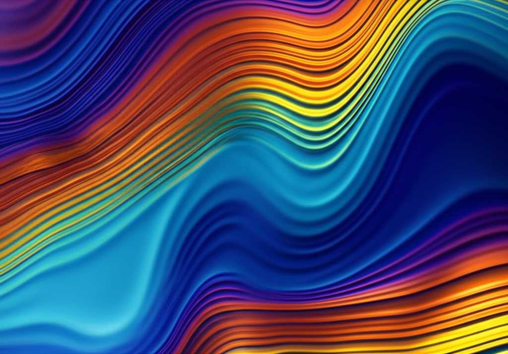 Conceptual close-up abstract image illustrating light refracting through a glossy, subtly textured surface, hinting at depth and vibrant color without showing a specific product.