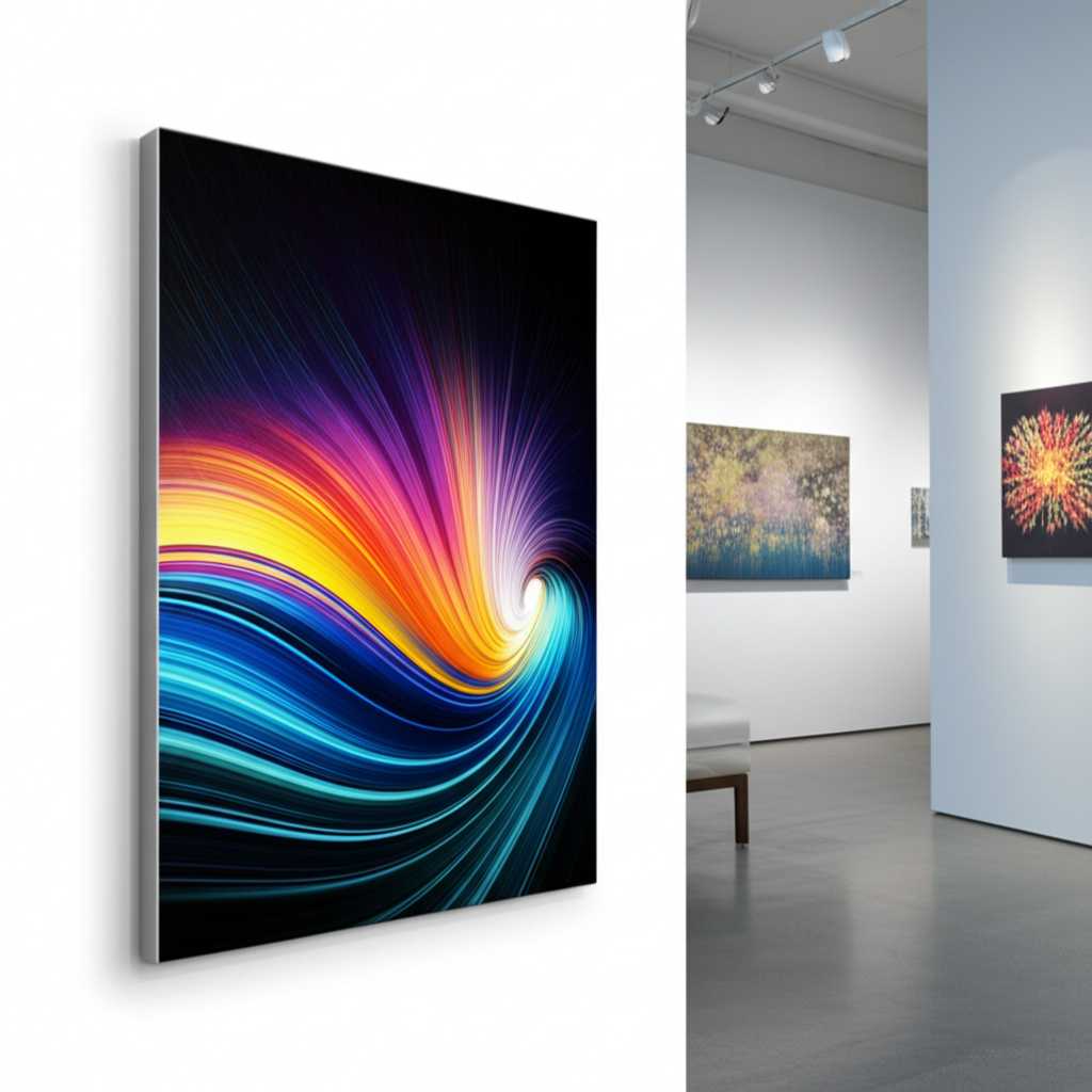 Metal Print vs Canvas Print Side-by-Side