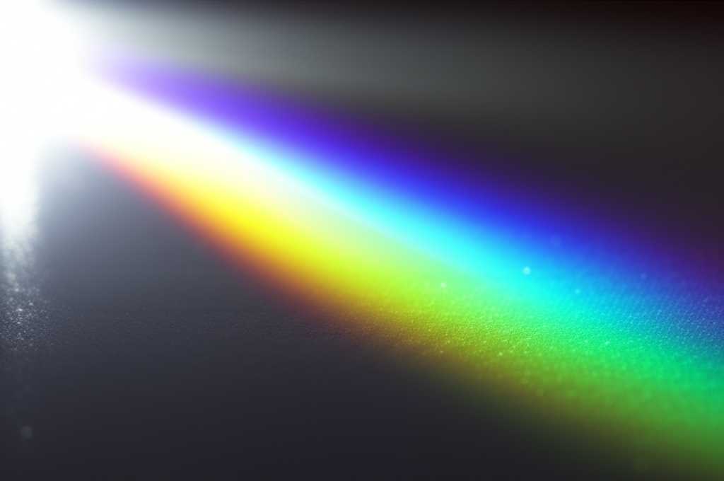 Light refracting on glossy surface