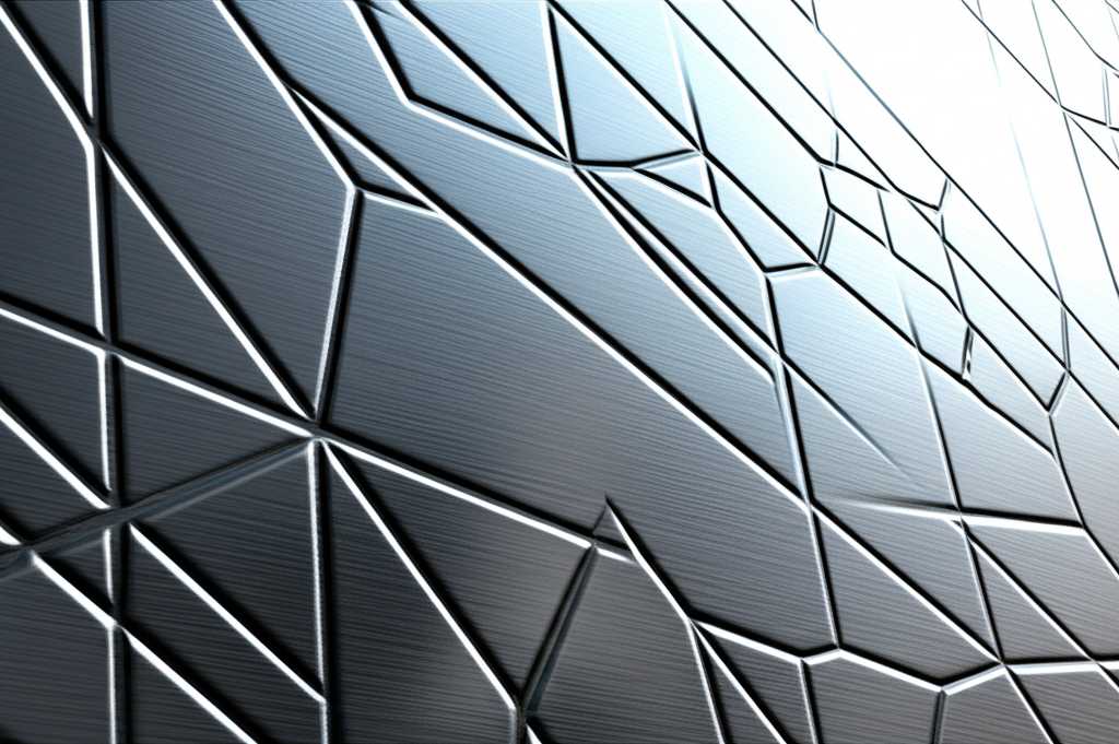 A side-angle view of a generic metal print, showing how light catches the subtle, embossed texture created by UV printing, enhancing the visual depth of the artwork.