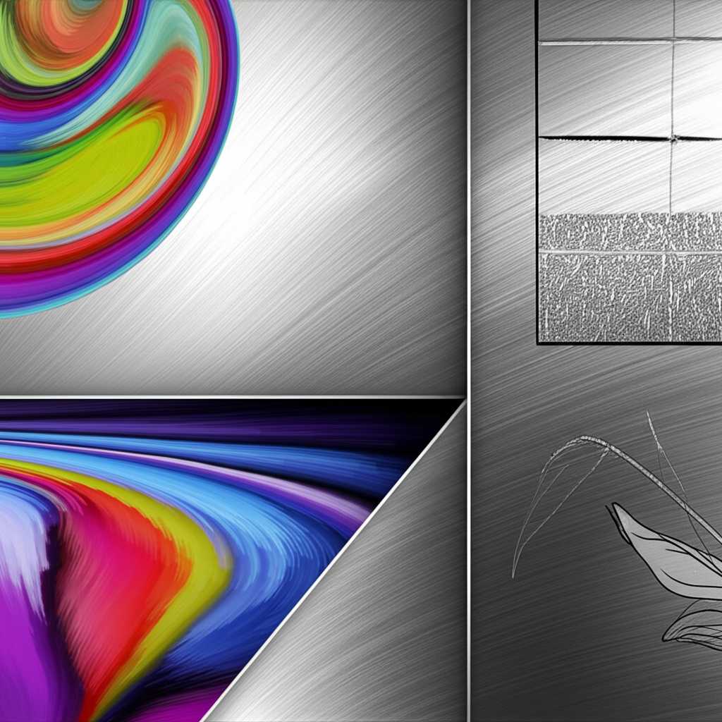Art styles on metal concept