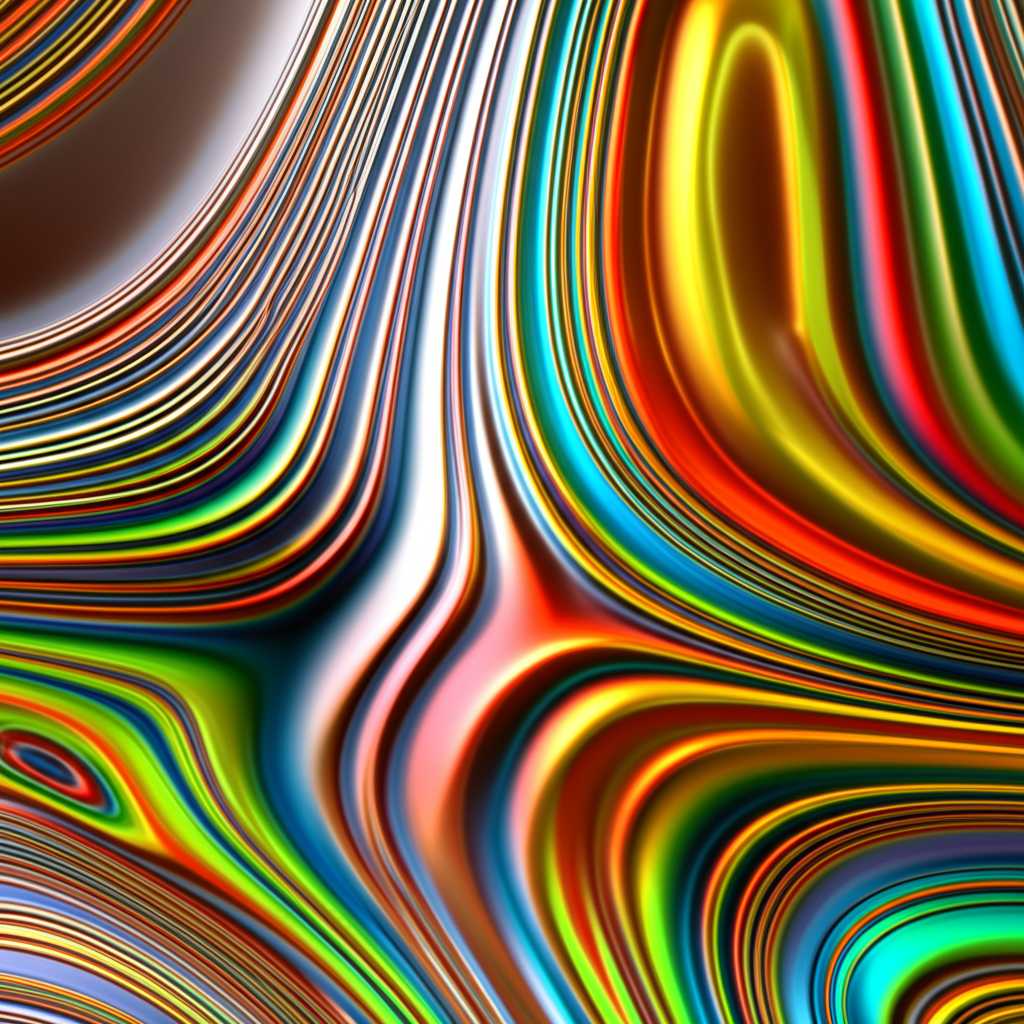 Abstract art on metal close-up