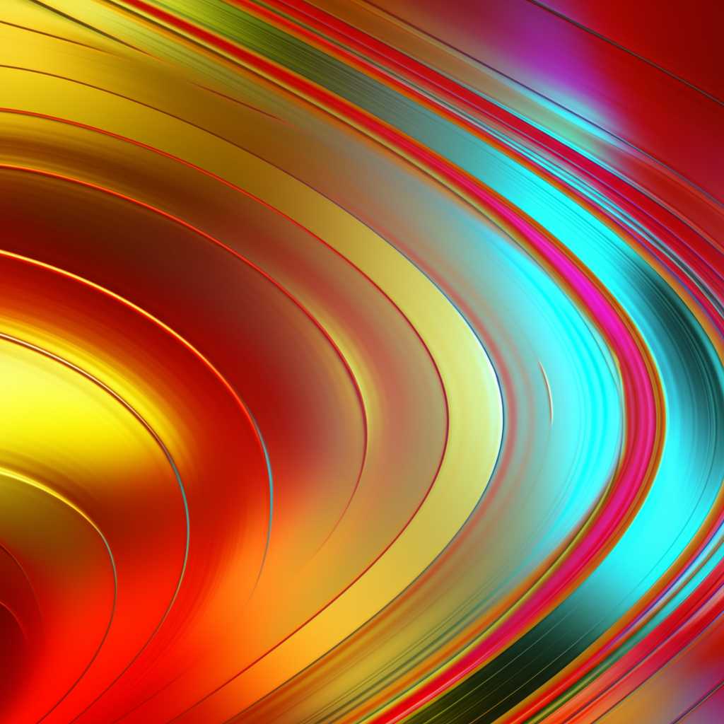 Abstract swirling metallic colors reflecting light, suggesting the vibrancy and depth of metal prints