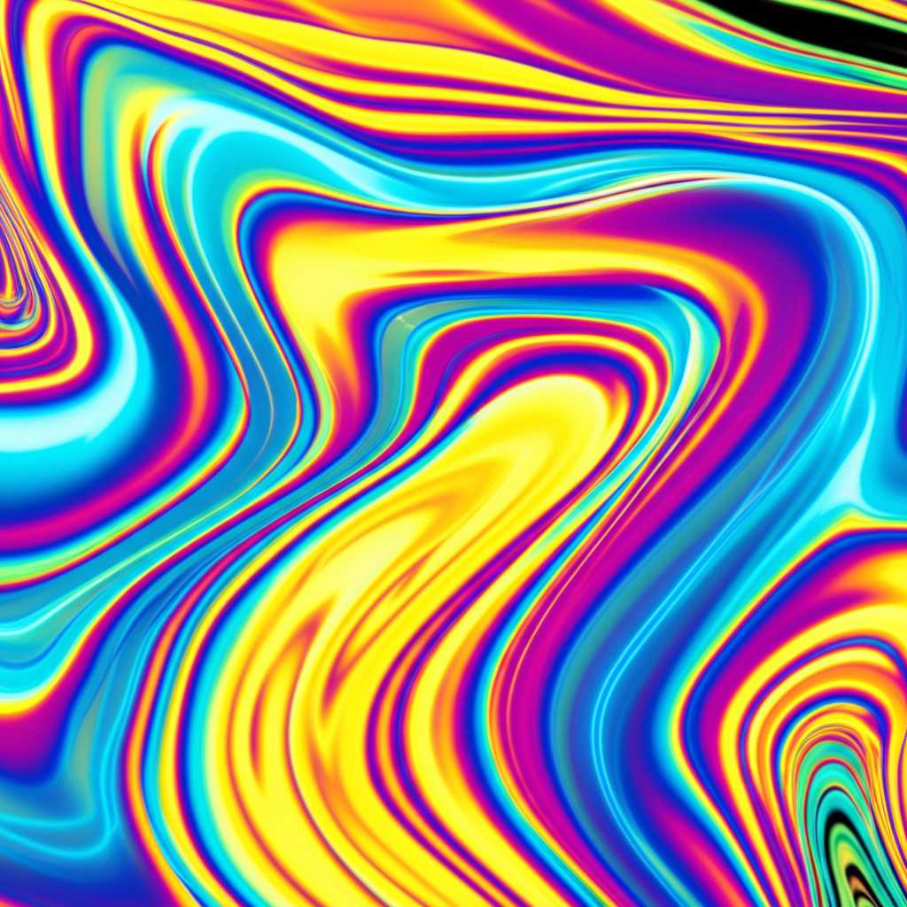 Abstract vibrant colors blending on a sleek metallic surface suggesting mood and decor transformation.